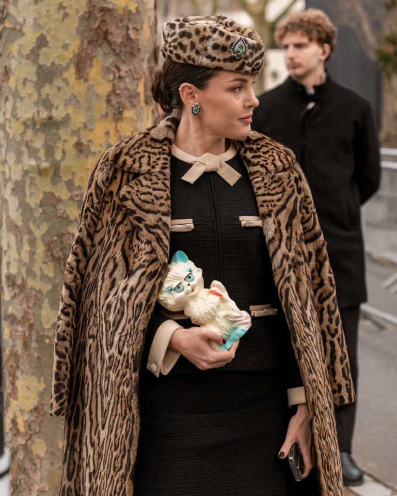 Guest at the Valentino show during Haute Couture in Paris 2026.