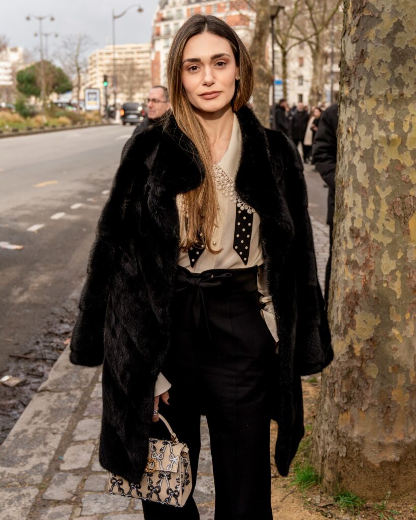 Guest at the Valentino show during Haute Couture in Paris 2026.