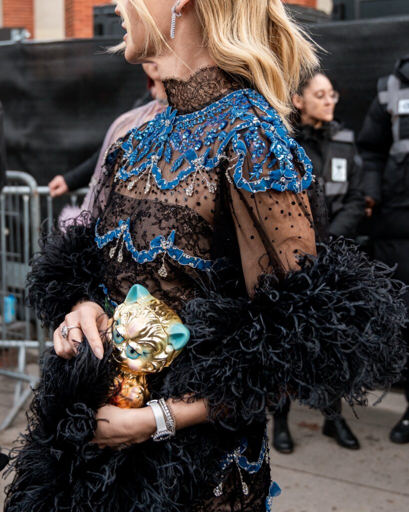 Guest at the Valentino show during Haute Couture in Paris 2026.