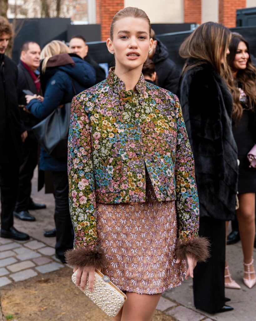Guest at the Valentino show during Haute Couture in Paris 2026.
