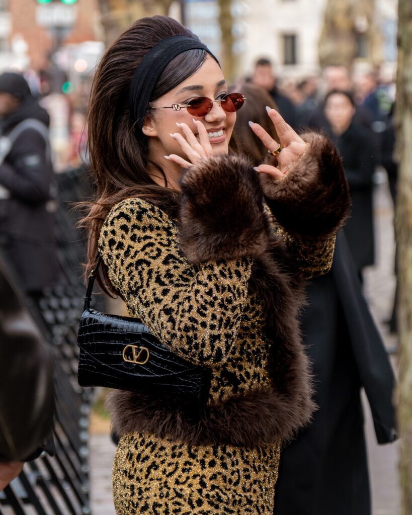 Guest at the Valentino show during Haute Couture in Paris 2026.