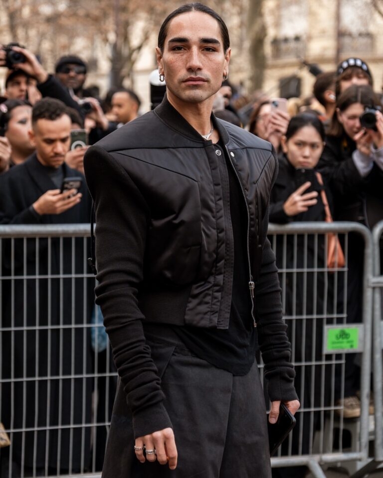 Willy Cartier at the Rick Owens show during Fashion Week in Paris 2026.
