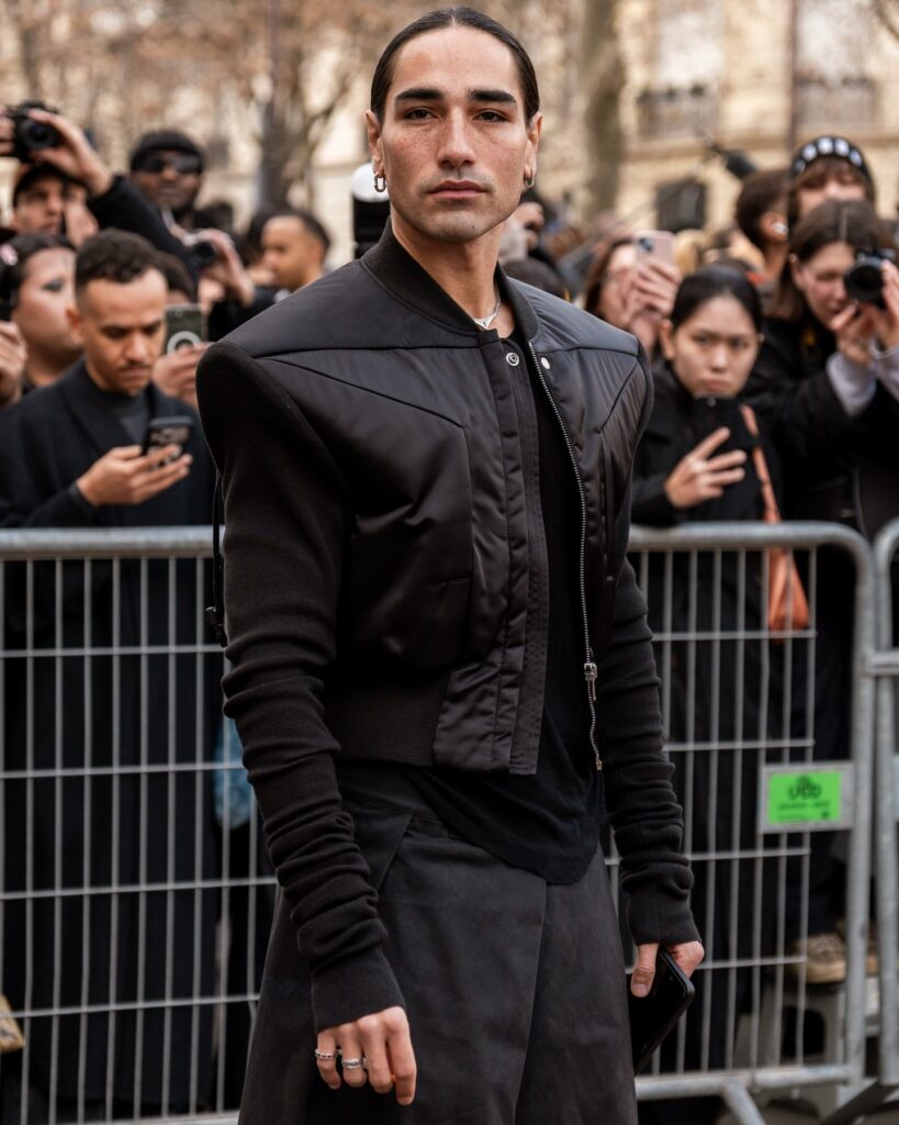 Willy Cartier at the Rick Owens show during Fashion Week in Paris 2026.