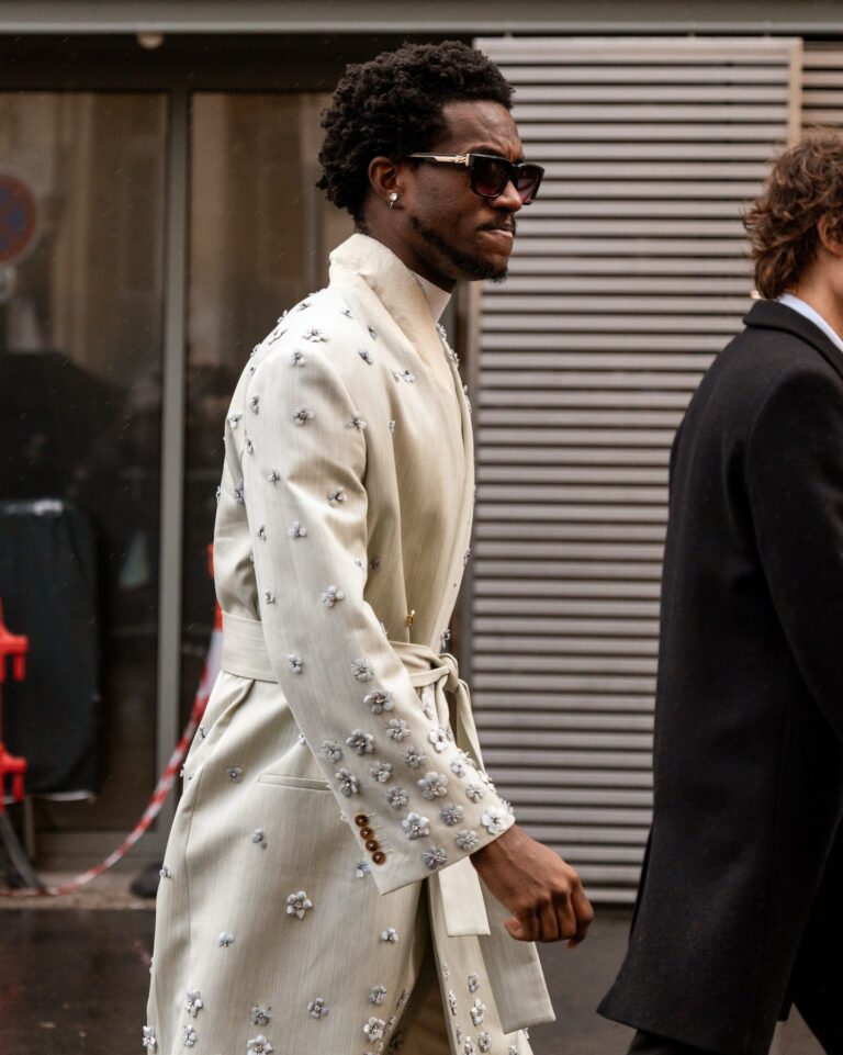 Wisdom Kaye at the AMIRI show during Fashion Week in Paris 2026.