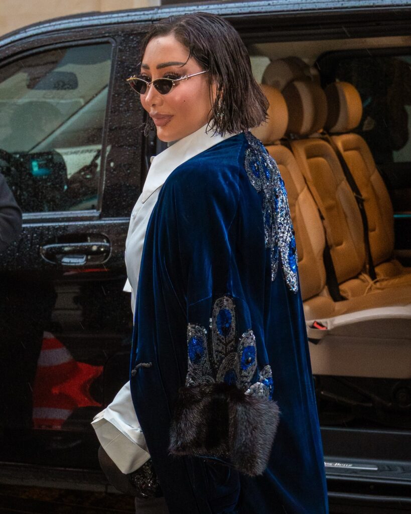 Guest at the YANINA Couture show during Haute Couture in Paris 2026.