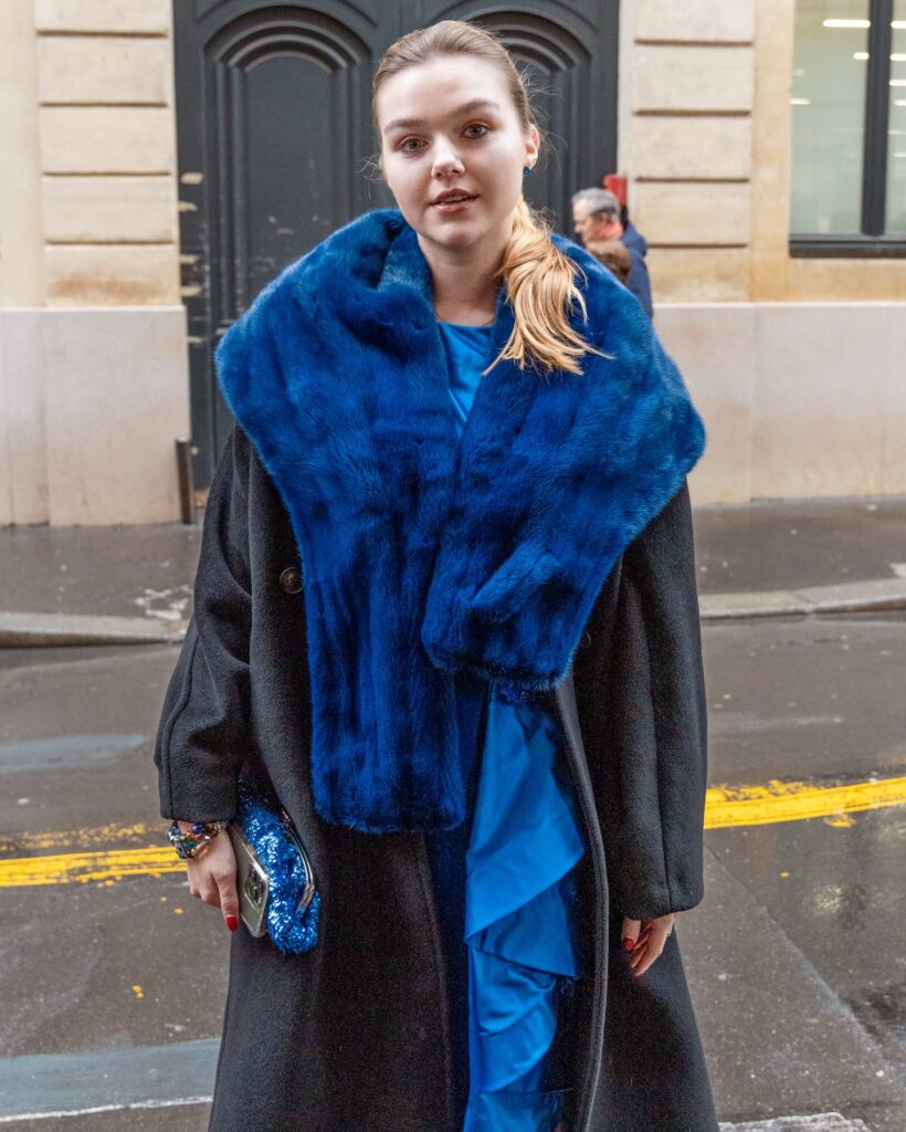 Guest at the YANINA Couture show during Haute Couture in Paris 2026.