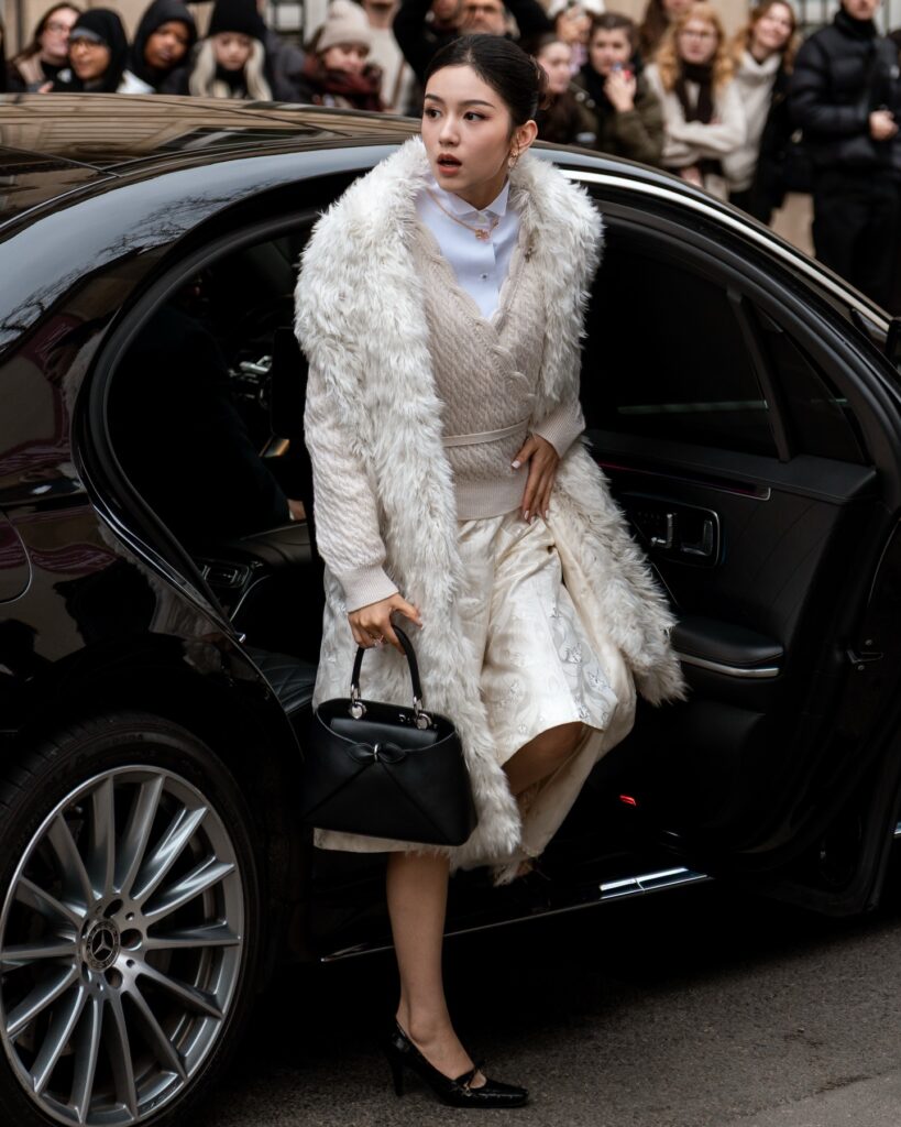 Zhou Ye at the Dior show during Haute Couture in Paris 2026.