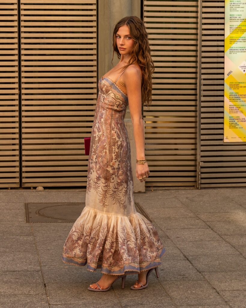 Guest at the ZIMMERMANN show during Fashion Week in Paris 2026.