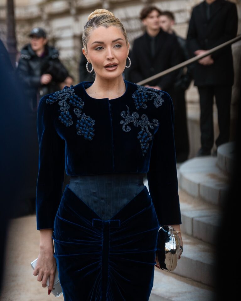 Zofia at the Schiaparelli show during Haute Couture in Paris 2026.